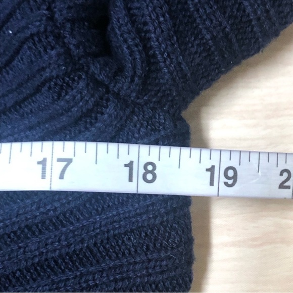 Adrienne Vittadini Chunky Knit Sweater Dark Blue Size M NWT - Picture 7 of 7